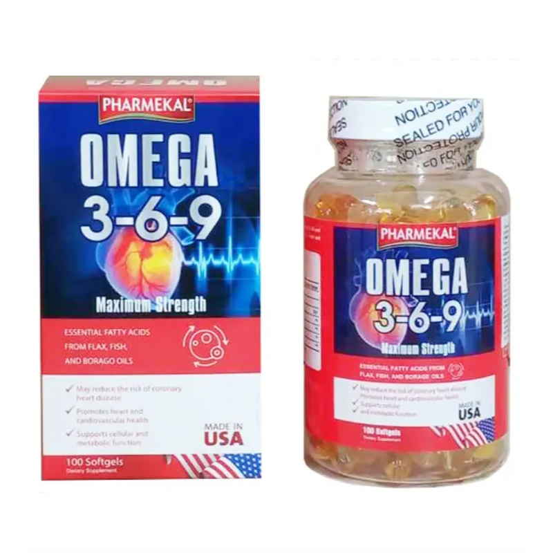 (Mỹ) Viên Uống Omega 3-6-9 Fobe Hỗ Trợ Sức Khoẻ Tim Mạch, Ngừa Xơ Vừa Động Mạch NN - Hộp 100v