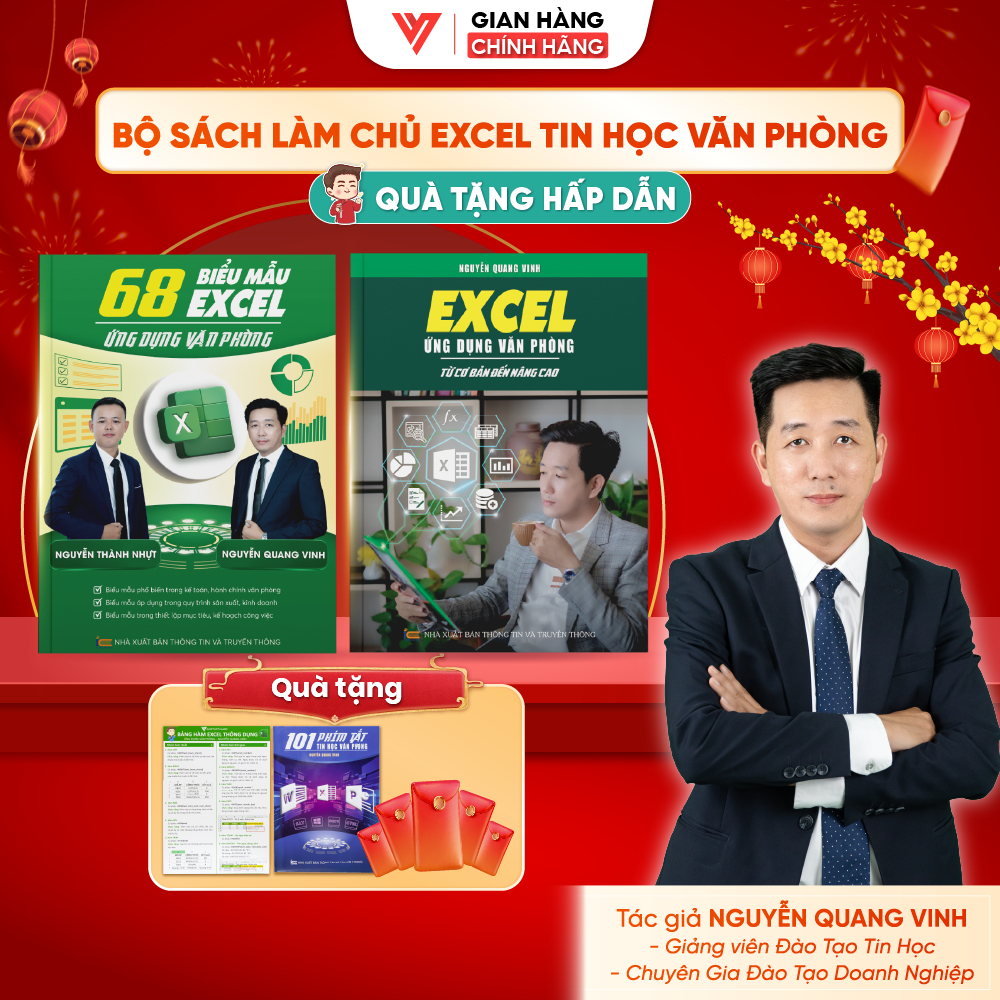 Combo 2 Sách 68 Biểu Mẫu Excel Và Excel Từ Cơ Bản Đến Nâng Cao Bí Quyết Làm Chủ Excel Tin Học Văn Ph