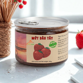 Mứt dâu tây đà lạt MIDIFARM, đồ ăn vặt