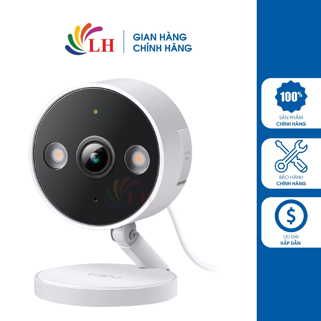 Camera trong nhà/ngoài trời TP-Link Tapo Pan/Tilt Indoor/Outdoor Home Security QHD 2K C120 - Hàng ch