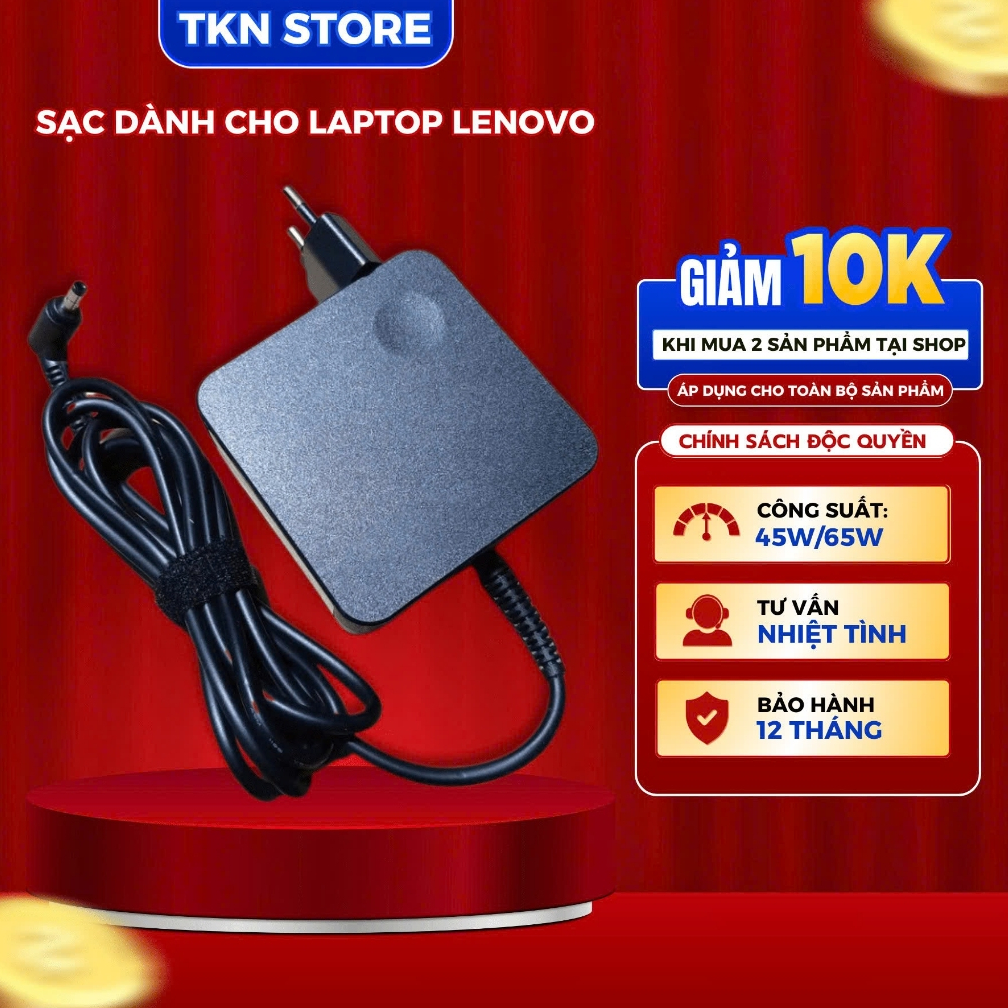 Sạc Laptop Lenovo 20V- 2.25A / 20V - 3.25A / 19V - 4.74A zin cao cấp - Sạc Lenovo Đầu Nhỏ và đầu lớn