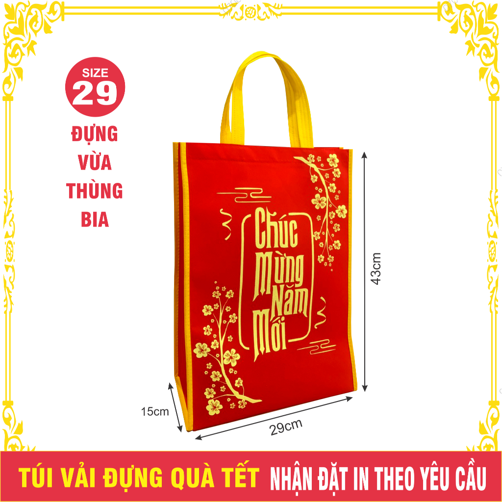 Giỏ đựng quà tết nhiều size (Combo 4)