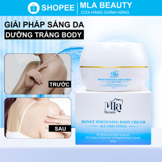  Kem Body Trắng Da Honey Whitening Mla Beauty – Dưỡng Sáng Cấp Ẩm Không Bết Rít 150g 