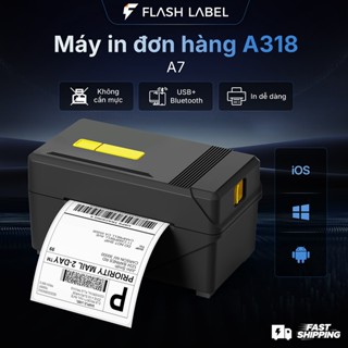  Máy in nhiệt A7 máy in đơn hàng,Bluetooth và USB không cần mực hỗ trợ in nhãn vận đơn mã vạch 