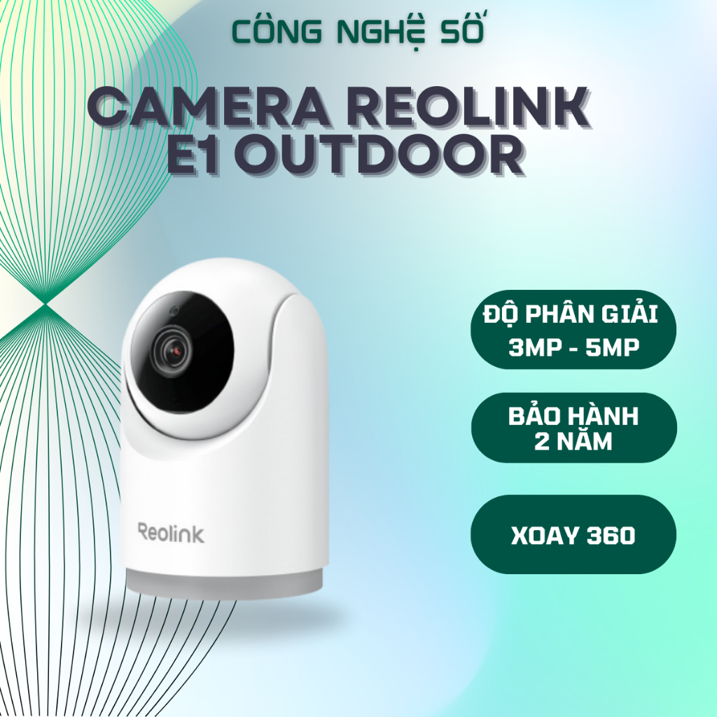 Camera Reolink E Series E321 - Camera trong nhà - XOay 360 độ - 3MP - 5MP