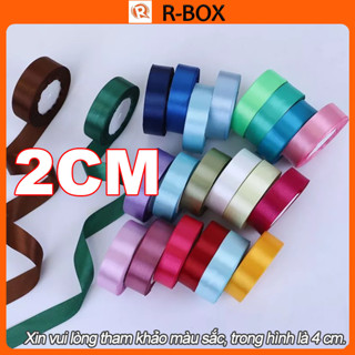 Combo 5 🎁Ruy băng lụa satin cao cấp 2cm(22m) – Gói quà, làm hoa, đồ handmade, trang trí