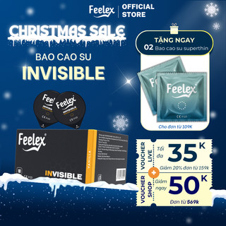  Bao cao su Feelex siêu mỏng nhiều gel bôi trơn hương thơm gân gai kéo dài thời gian quan hệ 