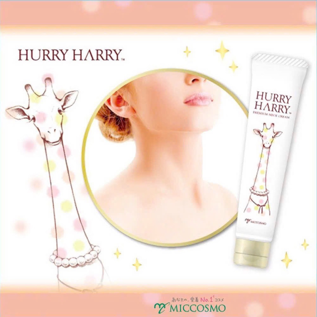 MICCOSMO Kem Dưỡng Trắng Da Chống Nhăn Lão Hóa Vùng Cổ Hurry Harry Premium Neck Cream Rich Với Niaci