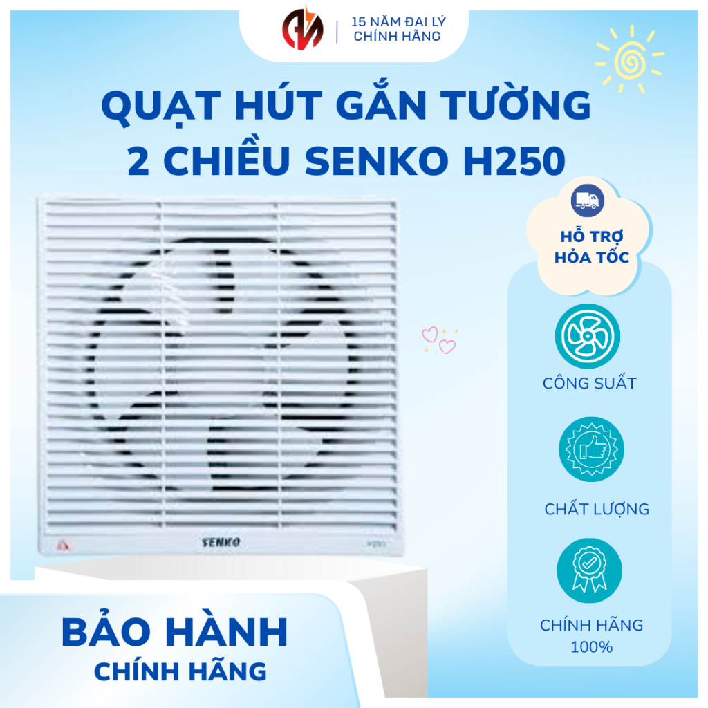 Quạt hút gắn tường 2 chiều Senko H250