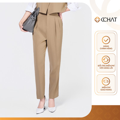 Quần Baggy Nữ 𝐂𝐂𝐇𝐀𝐓 Kiểu Roses Chất Liệu Tuytsi Cao Cấp Sang Trọng 23QDS2018BT