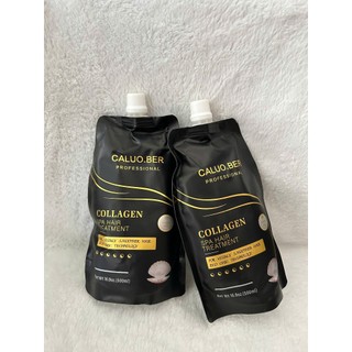 Caluober Hấp dầu tóc dạng túi Collagen Spa Hair Treatment 500ml