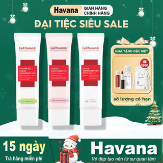  Kem Chống Nắng CELL FUSION C 100 SPF50+ PA +++ Hàn Quốc Dưỡng Trắng và Nâng Tone cho mọi loại da 50g 