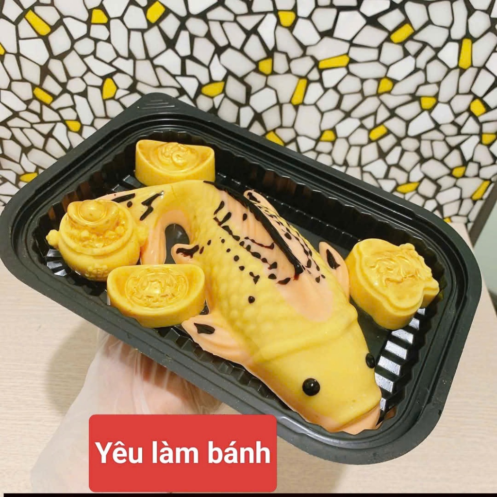 Set 20-50 Hộp nhựa HT203 đế trắng/ đen dùng đựng cá chép. rau câu, sushi - Kích thước lọt lòng 22 cm