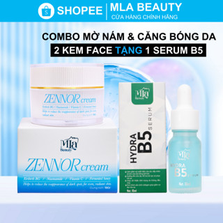   MUA 2 TẶNG1  Combo 2 Kem Mặt Dưỡng Trắng Sáng Da Mờ Nám Tặng 1 Serum Phục Hồi Da B5 Mla Beauty 