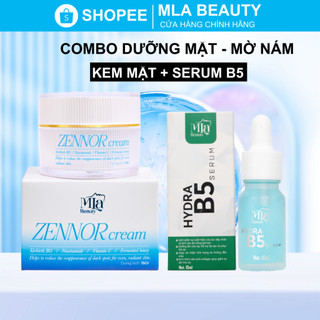 Combo Dưỡng Mặt Chuyên Sâu, Kem Face Mờ Nám Zennor 15g , Serum Phục Hồi Da B5 10ml Mla Beauty