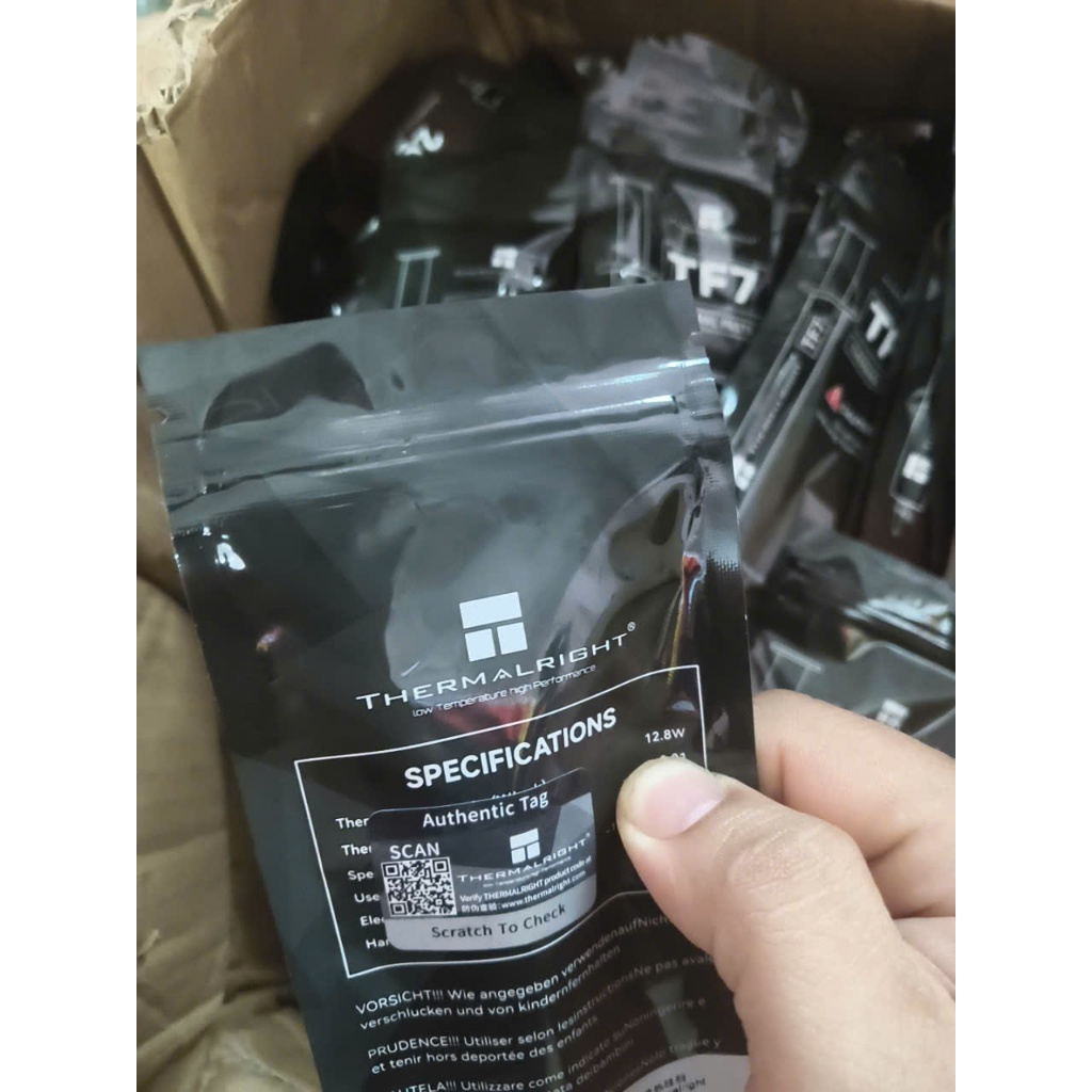 Keo tản nhiệt Thermalright TF7 2gr 12.8W/mK, hiệu xuất tản nhiệt cao