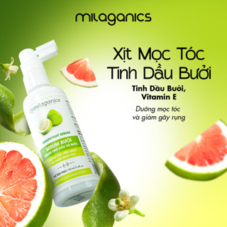   DEAL GIỚI HẠN  Combo tinh dầu bưởi MILAGANICS: dầu gội dầu xả xịt dưỡng mọc tóc tinh dầu bưởi 