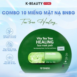  Mặt nạ BNBG Tràm Trà Vita Tea Tree Healing Face Mask Làm Dịu Giảm Sưng Viê.m Mụn 30ml 