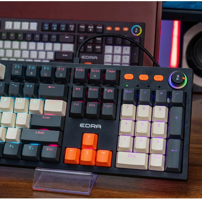 Bàn phím cơ Gaming Fullsize EDRA EK3104K, EK3104L 104 Phím, có dây TypeC Bảo Hành Chính Hãng | BigBuy360 - bigbuy360.vn