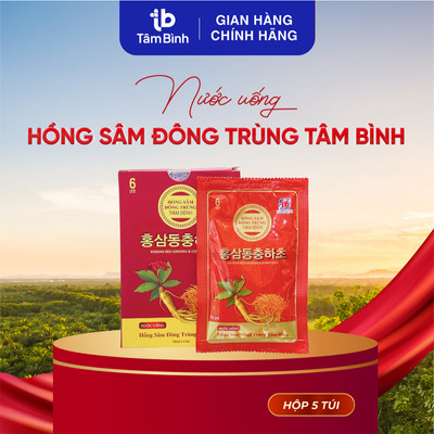 [Tặng] 2 gói nước Hồng sâm Đông trùng Tâm Bình