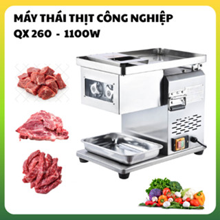 Máy Thái Thịt Công Nghiệp QX260 Dao Tháo Rời Cắt Thịt Tươi Sống Công Suất 1100w Bảo Hành 12 Tháng