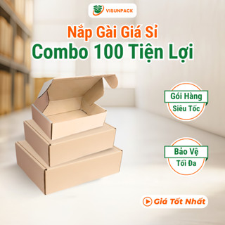 Combo 100 Hộp Carton Nắp Gài Giá Sỉ - Thùng Đóng Hàng Full Size Đủ Loại