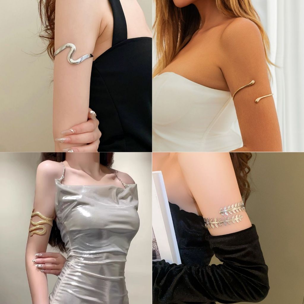 Vòng Đeo Bắp Tay Bằng Kim Loại Kiểu Dáng Thời Trang Dành Cho Nữ BDAM01