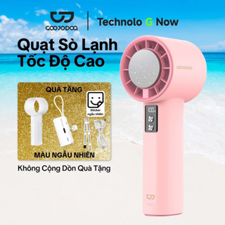 Quạt cầm tay GOOJODOQ tốc độ cao 100-12000 RPM Chất bán dẫn làm mát 4000mAh Pin lớn Cầm tay thuận tiện - Quạt với vỏ lạn