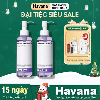  Dầu tẩy trang FRANKLY Deep Cleansing Oil BHA LHA làm sạch sợi bã nhờn và mụn đầu đen 200ml 