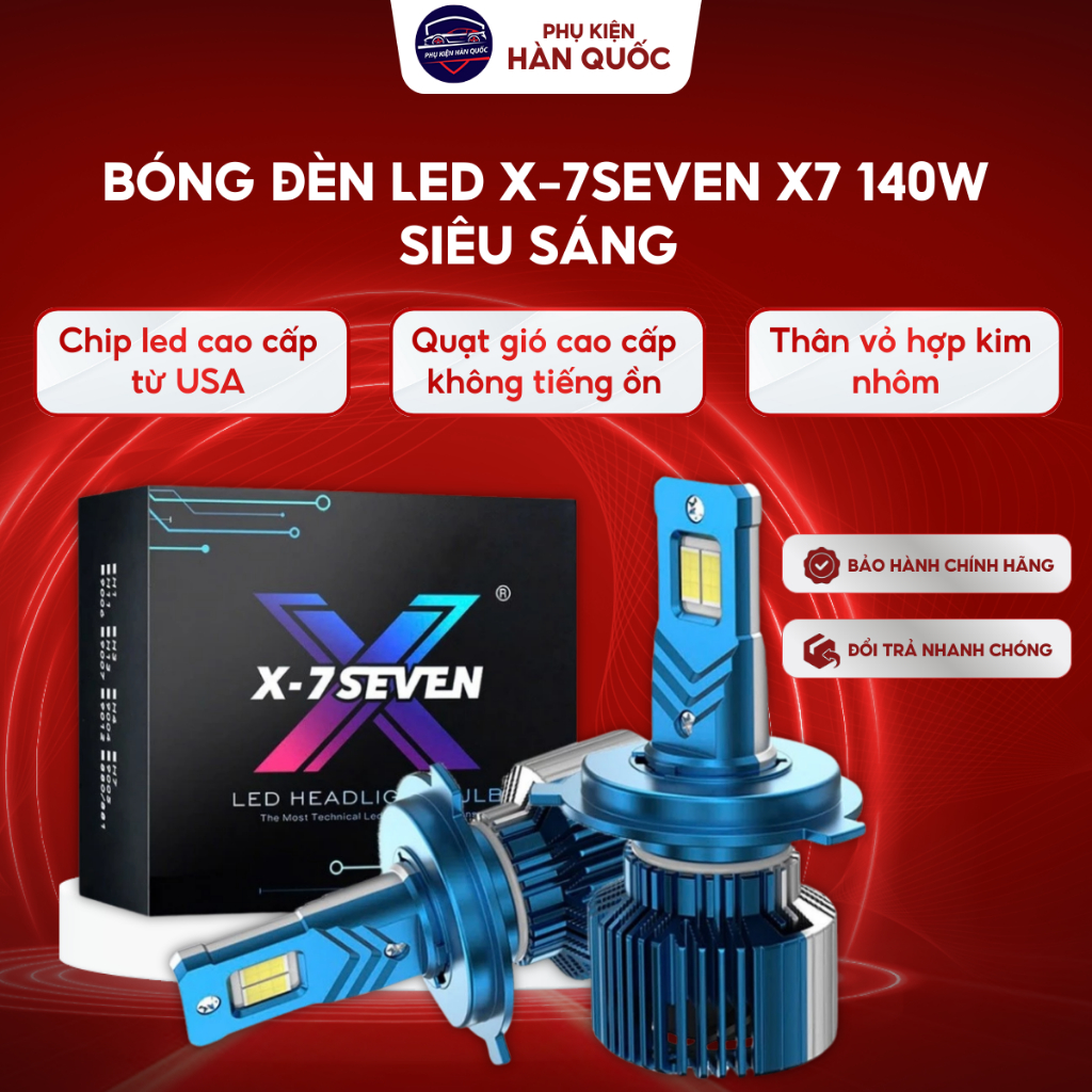 Bóng Đèn Led X-7SEVEN X7-Apollo 140W Siêu Sáng Đủ Các Chân Bóng