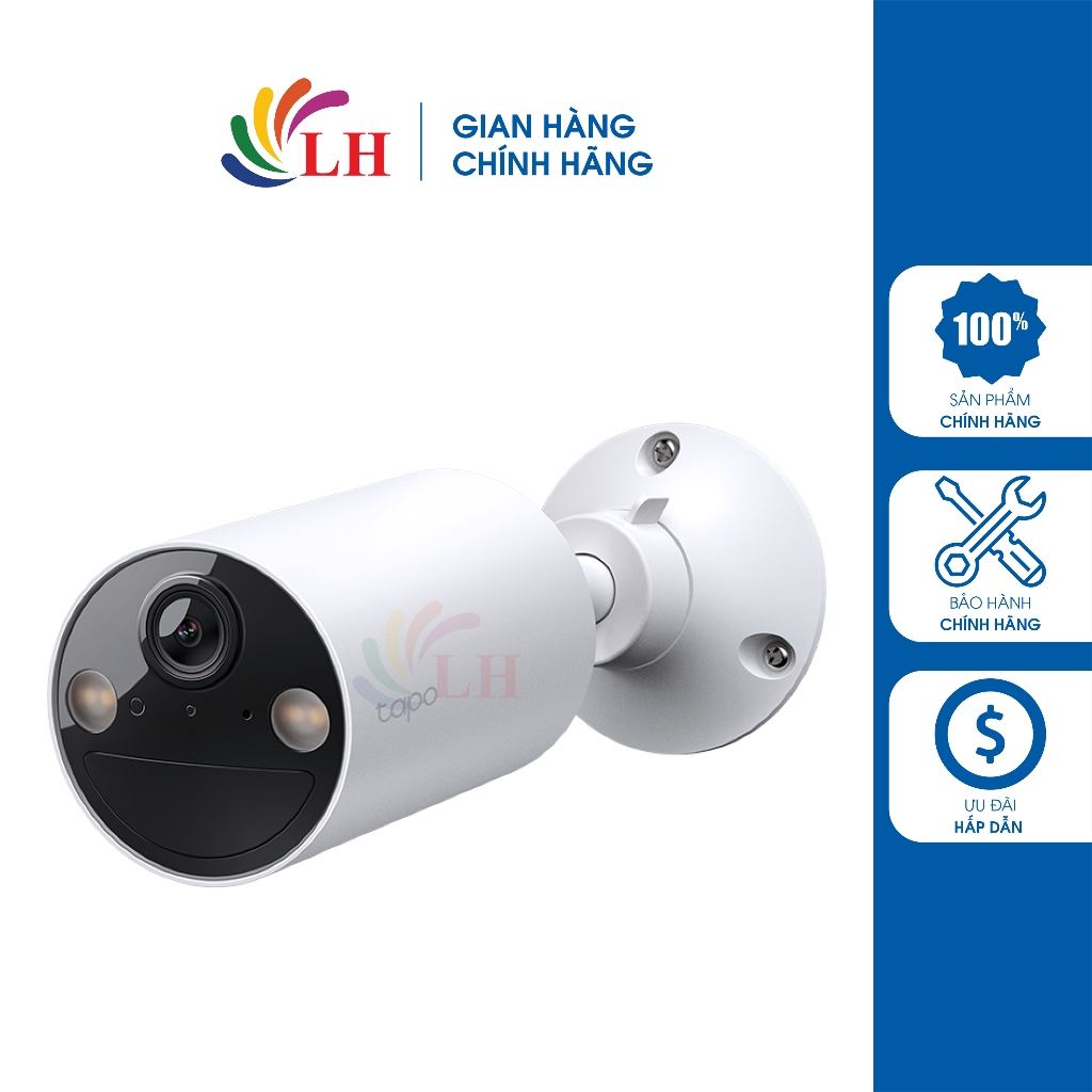 Camera an ninh năng lượng mặt trời TP-Link Tapo AI Kit Solar-Powered Security 2K C410 - Hàng chính h