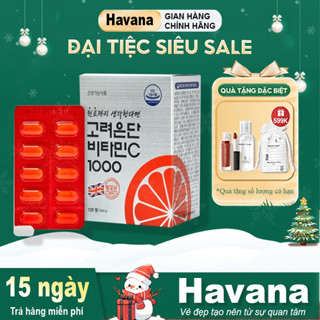 Viên Uống Eundan Vitamin C 1000mg Hàn Quốc Giúp Tăng Cường Hệ Miễn Dịch Làm Đẹp Da - Hộp 120 Viên