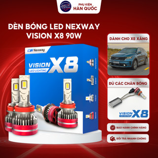  Bóng Đèn Led Nexway Vision X8 Pro 180w 2 Bóng cho xe xăng nhắn tin để shop tư vấn lắp đúng xe 
