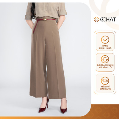 Quần Ống Rộng 𝐂𝐂𝐇𝐀𝐓 Dáng Suông Findy Sang Trọng Chất Liệu Tuytsi Cao Cấp 25QDS2012ST