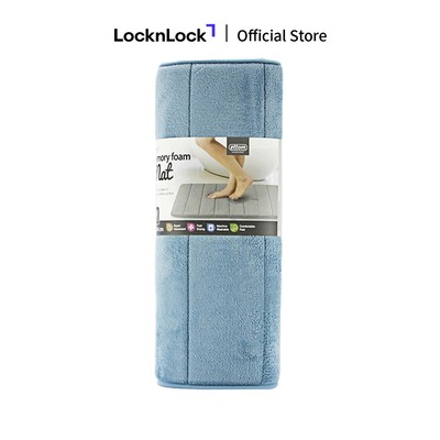 Thảm chùi chân Memory Foam, Lock&Lock, kiểu Stripe, cỡ M, 460*700*15mm-MAT511BLU