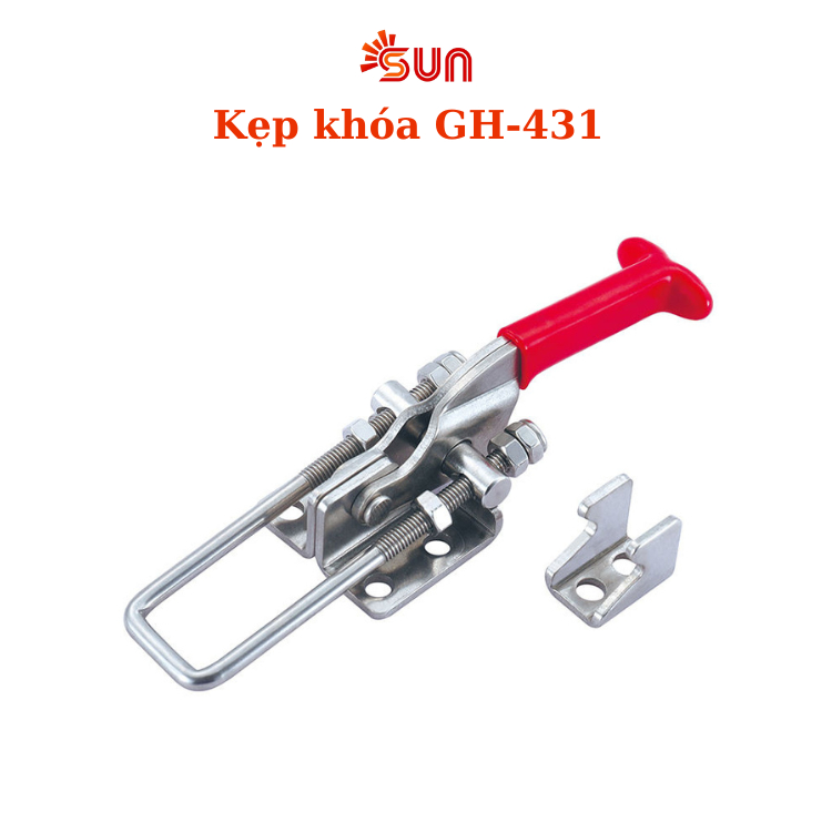 Cam kẹp chốt GH431 - Latch Toggle Clamp kẹp chốt khóa GH-431 kẹp chốt nhanh GH431 khóa kẹp 318kg