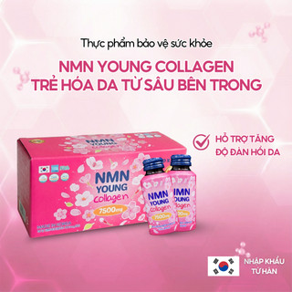  Nước Uống Collagen NMN Young 7500MG Ngừa Lão Hóa Mờ Nếp Nhăn Nước Uống Collagen Elastin Dưỡng Trắng Đều Màu Da 