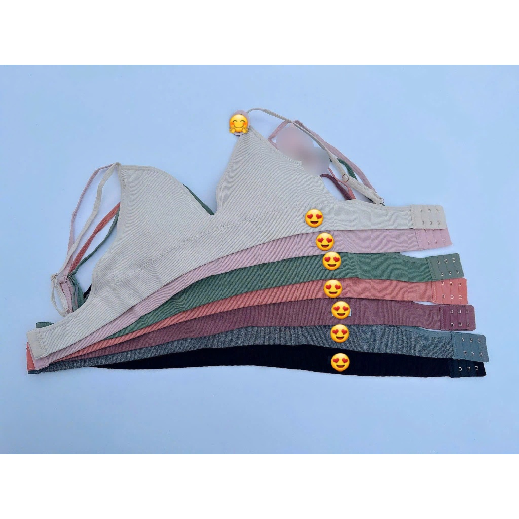 Bra DAN.SKIN 1982 dư xịn sẵn mút lót, chất dệt seamless mềm mại co dãn tốt