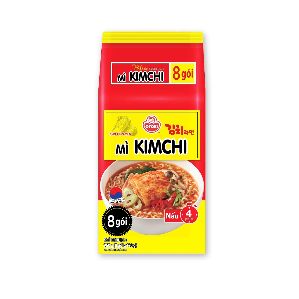 Mì kim chi lốc 8*120g