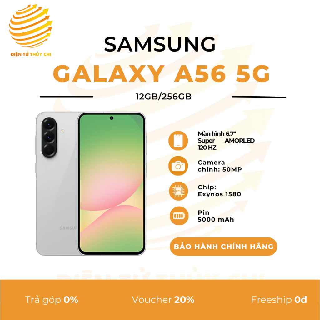Điện thoại Samsung Galaxy A56 5G  12GB/256GB - Hàng Chính Hãng
