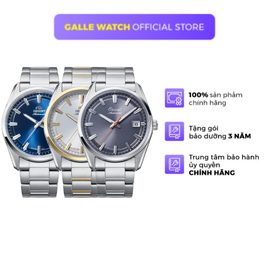 Đồng hồ cơ Nam Orient Watch Contemporary RA-AC0R mặt kính Sapphire lộ cơ dây thép đeo tay chính hãng