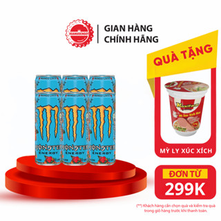  Hộp 6 Lon Nước Giải Khát Tăng Lực Monster Energy Mango Loco Vị Xoài 355ml Lon SALE 15.12 Coca-Cola_SP 