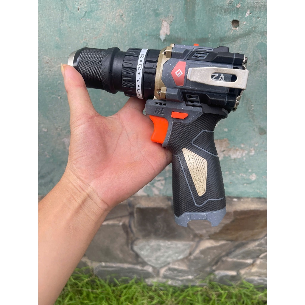 Thân Khoan AKUZA K8 Nâng Cấp: Búa Không Chổi Than, Đầu Kẹp Autolook 10mm .