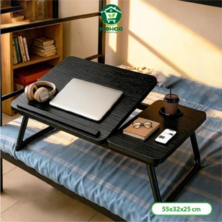 Bàn Học Tập Làm Việc Gấp Gọn 5 Mức Điều Chỉnh Vách Chống Trượt Laptop Khay Đựng Ly Đa Năng Tiện Lợi