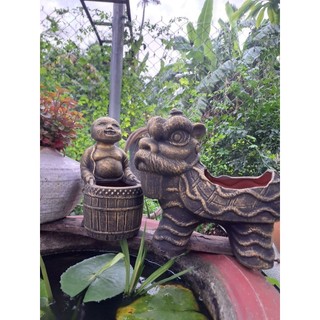 Chậu đất nung - Chậu lân + địa