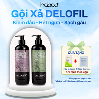  Dầu gội sạch gàu kiềm dầu mềm mượt chống gãy rụng phục hồi tóc Delofil Silky Smooth Haboo Beauty 