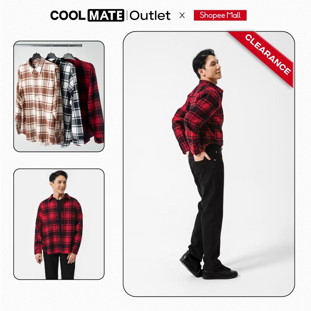 [Outlet không đổi trả] Áo sơ mi Flannel 100% Cotton Coolmate