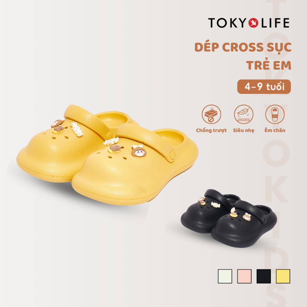 Dép sục cho bé TOKYOLIFE siêu nhẹ êm chân chống trượt dép cross trẻ em 40004247