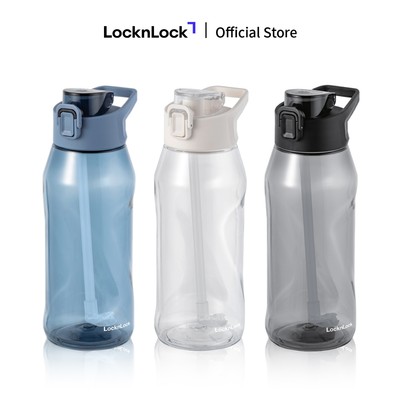 Bình nước nhựa thể thao LocknLock Active One-touch sport bottle ABF926 dung tích 1.05L có ống hút - 3 màu