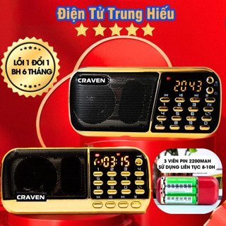  Loa Tắm Ngôn Ngữ Cho Bé Đài Học Tiếng Anh Tiếng Ồn Trắng Máy Nghe Nhạc Craven CR 853 3 Pin 836s 2 pin - BH 6 Tháng 